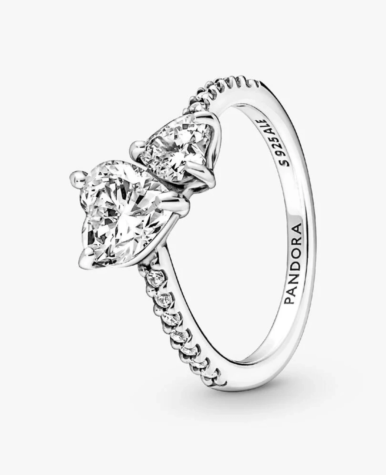 Double Hoop Heart Ring