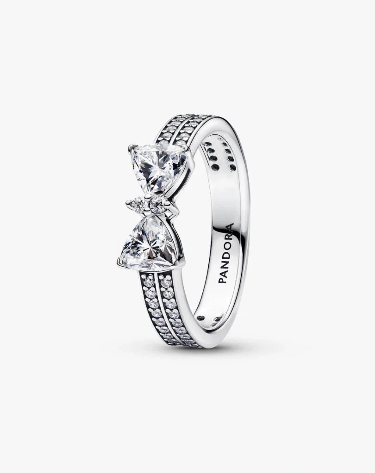Pandora Sparkling Bow Double-Row